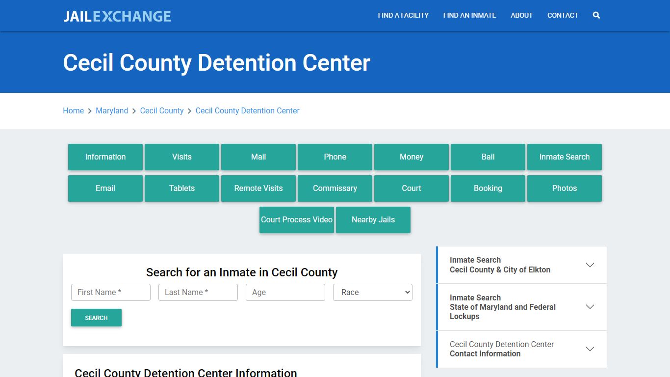 Cecil County Detention Center - Jail Exchange