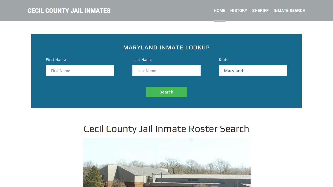 Cecil County Jail Inmate Roster Lookup, Elkton, MD